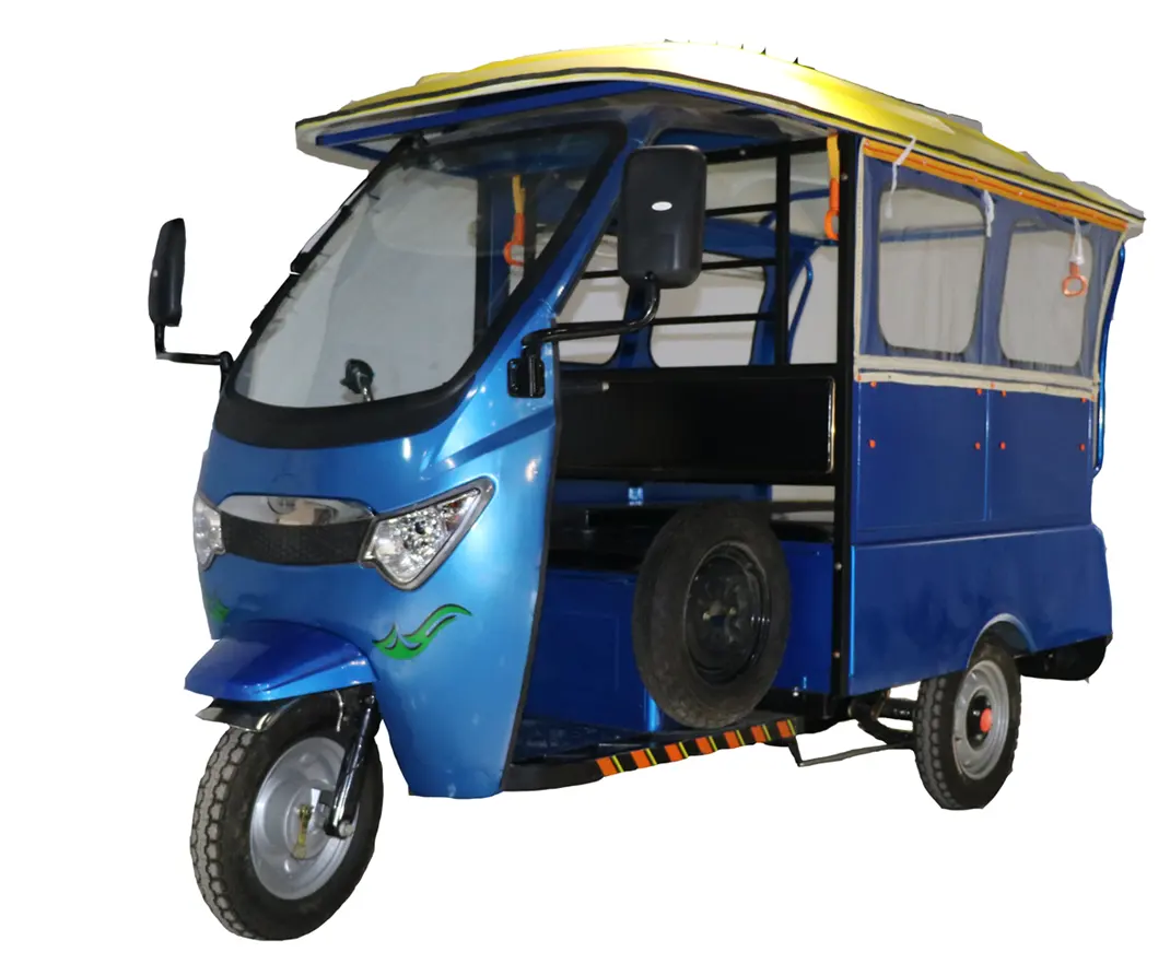 2023 Mais Recente Design Filipino Mini School Bus Rickshaw Triciclo Táxi Elétrico Motocicleta 4 Passageiros 3 Roda Passageiro Trike