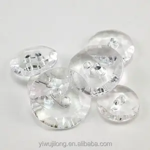 Nieuwe hoge kwaliteit transparante bodemloze acryl decoratieve kristal knop twee gat DIY handleiding knoppen