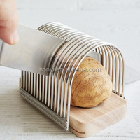 Usa Bestseller Handmatige Modus Staal Aardappelchips Slicer Hete Nieuwe Ontwerp Cutter Voor Fruit & Groenten Supermarkt Gebruik Stamper Tool
