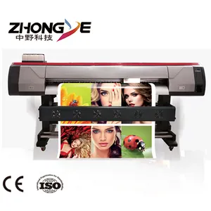 Lowest price 6feet 8 feet 10 feet Zhongye eco solvent printer ,flex banner printing machine