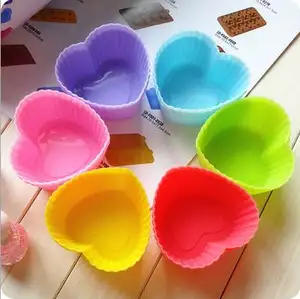 Leatchliving Reusable Non-stick Silicone Baking Cups/ Muffin Cupcake Liners Round Baking Mold For Gelatin, Snacks