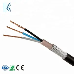 Low Voltage steel wire swa 3 cores three core 6mm 10mm armoured cable