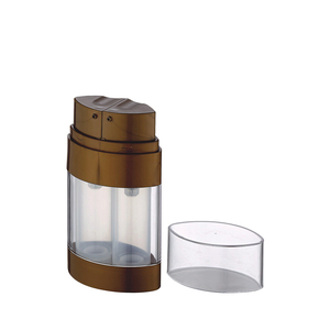 Hình Bầu Dục 60Ml Airless Chai Kem 30Ml * 2 Kép Buồng Mỹ Phẩm Airless Bơm Chai - Product Image 3