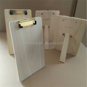 Dos de <span class=keywords><strong>chevalet</strong></span> de presse-papiers rustique, planches à pinces en <span class=keywords><strong>bois</strong></span> avec support, support de menu de support de panneau de table pour magasin de détail, dépliant, restaurant - Product Image 2
