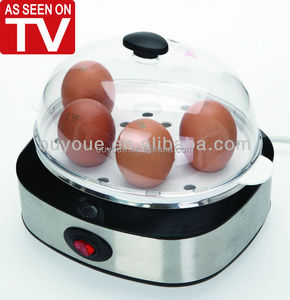 Olla Eléctrica Doble de Acero Inoxidable Negra, Mini Cocedor Automático de Huevos de <span class=keywords><strong>7</strong></span> Cuartos con Interruptor de Palanca, para Huevos Fritos y Asados en el Hogar - Product Image 3