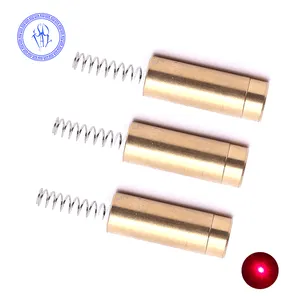 Copper Head 9mm 3V Red Light Dot Diode Laser 650nm 1mW