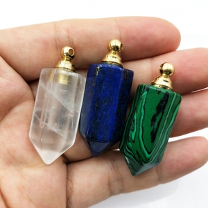 Véritable mini bouteille sculptée Pendentif cendres en <span class=keywords><strong>pierre</strong></span> <span class=keywords><strong>naturelle</strong></span> Turquoise Charmes de crémation Pendentifs de mode - Product Image 2