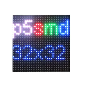 SMD 2727 комнатный P5 уличный 3 в 1 Hub75 светодиодный модуль красный тюбик двойной цвет для рекламы программируемая Светодиодная панель/экран видео стена