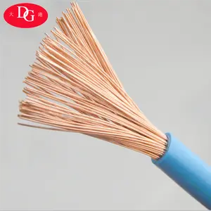 Fio de construção de fio elétrico, fio de pvc único núcleo de cobre 1.5mm 2.5mm 4mm 6mm 10mm