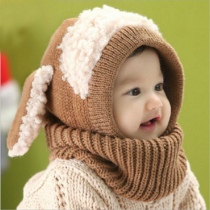 <span class=keywords><strong>Amazon</strong></span> hot selling cute cashmere Crochet baby hat with Stock - Product Image 5
