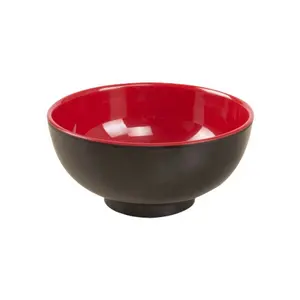 Japanese style Melamine Bi-Colour Miso Soup Bowl 340ml