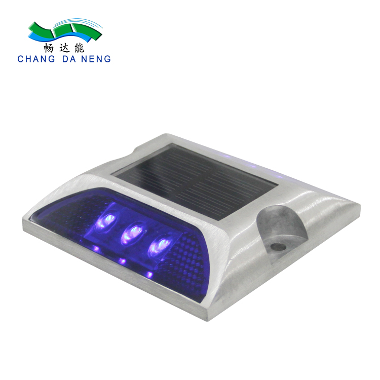 Aluminum IP 67 Powered Solar Dock Lights Highway Solar Road Studs