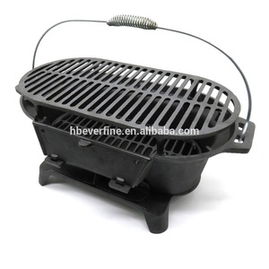 <span class=keywords><strong>Barbecue</strong></span> Hibachi en <span class=keywords><strong>fonte</strong></span> de haute qualité pour les fêtes en plein air, la cuisson en intérieur, les voyages, les vacances - Combustible bois, charbon de bois, granulés de charbon de bois - Product Image 2