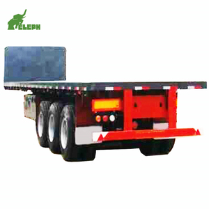 3 Trục 60ton Phẳng Trailer Bán 20FT 40FT <span class=keywords><strong>Chassis</strong></span> Sử Dụng <span class=keywords><strong>Container</strong></span> Cao Giường Bán Trailer Xe Tải Xe Tải - Product Image 5
