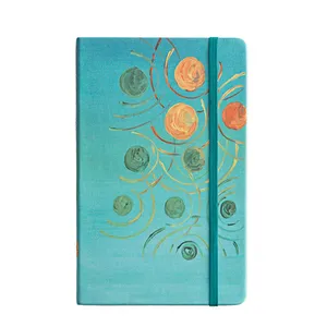 Custom Printing Thick Paper Bound Hardcover Eco Notebooks Journal Plain Printed Boorkmark Notebook Diary With Pocket Belly Band