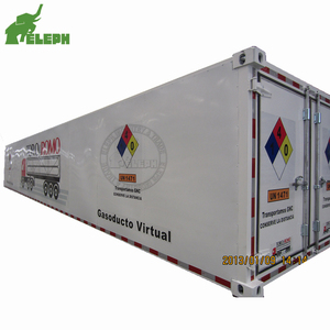 Haute Qualité <span class=keywords><strong>2</strong></span> <span class=keywords><strong>essieux</strong></span> 20ft GNC Dérapage Conteneur <span class=keywords><strong>Remorque</strong></span> - Product Image 1