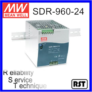 Fuente de Alimentación Industrial de Riel DIN Mean Well de Taiwán, MDR-60-24, Salida Única, 60W, 24V - Product Image 4