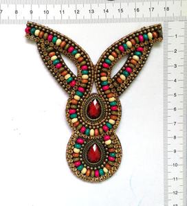 100% perline di legno fatte a mano con catena di trapano economico scarpe vamp colla su sandalo scarpe come decorazione di vendita calda - Product Image 6