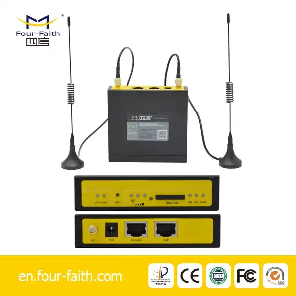 F3827 Sécurisé et fiable sans fil de transmission de données solution pour FTU Surveillance en utilisant 3G/4G LTE Routeur