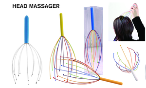 Massageador de cabeça de couro cabeludo, venda quente de boa qualidade, em aço inoxidável, colorido, massageador de cabeça - Product Image 6