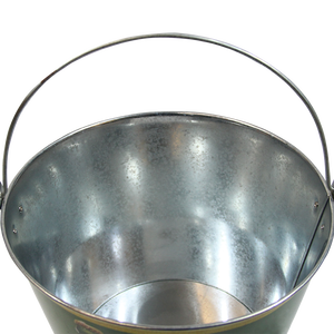High Quality Outdoor Camping Hiking Garden Portable Hot Dipped Galvanized Metal Zinc Water Ice Bear Bucket - Product Image 6