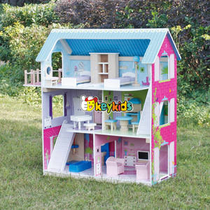 Plans de maisons de poupées en bois pour la vente en gros, 2016, adorables plans de maisons de poupées en bois pour enfants, meilleurs plans de maisons de poupées en bois W06A169 - Product Image 2