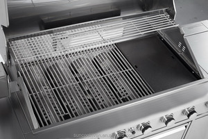 Parrilla de <span class=keywords><strong>gas</strong></span> integrada para barbacoa, 4 quemadores - Product Image 4