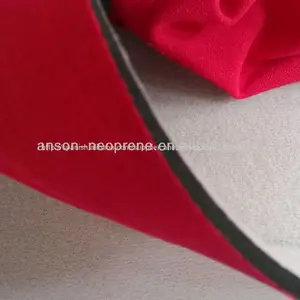 Neopreno de nylon tela, un lado de neopreno laminado de tela de nylon y el otro lado en la tela de mercerizado