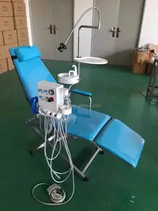 Tipo de Luxo Venda quente Unidade Dental Portátil com Compressor de Ar Livre de Óleo