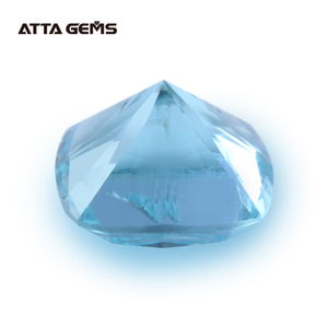 Vendita calda taglio cuscino <span class=keywords><strong>acquamarina</strong></span> idrotermale spinello blu pietra <span class=keywords><strong>acquamarina</strong></span> sintetica per fedi nuziali - Product Image 3