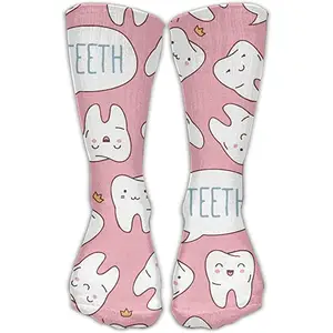 Kawaii dentista dientes novedad algodón calcetines de moda vestido de calcetines