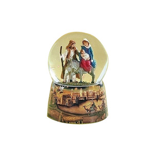 Globe à neige de Noël, collection Voyage vers la Sainte Famille en Égypte - Product Image 1