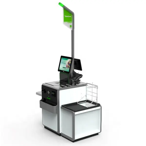 Touch Screen Self-Kassa Betaling Kiosk Voor Supermarkt En Specialiteit Retailers