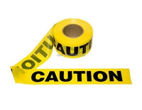 Ruban de signalisation de sécurité personnalisé PE 3 pouces, rouge et blanc, non adhésif, ruban d'avertissement, conforme à la norme OSHA, longueur 100 m, marque KV