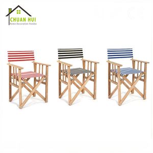 بيع بالجملة كرسي مدير خشبي مريح قابل للطي لتناول الطعام على الشاطئ وصيد الأسماك حديقة غرفة المعيشة الفنادق - Product Image 2