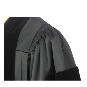 Túnica de Juez Negra de Lujo Personalizada - Product Image 4