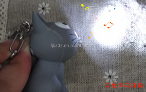 Llavero <span class=keywords><strong>con</strong></span> Sonido de Gato Adorable, Llavero <span class=keywords><strong>con</strong></span> Luz LED para Promoción, Llavero de Simons Cat - Product Image 6