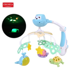 Letto Matrimoniale musicale Campana per la Vendita Elettrico Oceano Po 'Di Luce di Proiezione Giocattolo Musicale Del Bambino Morbido Giocattolo di Plastica ABS A Batteria Giocattolo - Product Image 3