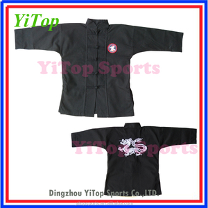 Nuevo estilo de bordado dragón profesional maritial china clásica de algodón Kung <span class=keywords><strong>fu</strong></span> uniformes - Product Image 4