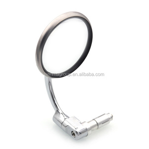 <span class=keywords><strong>Cafe</strong></span> <span class=keywords><strong>Racer</strong></span>-piezas para motocicleta, mango de acero inoxidable, extremo de barra, espejo giratorio de 360 grados - Product Image 4