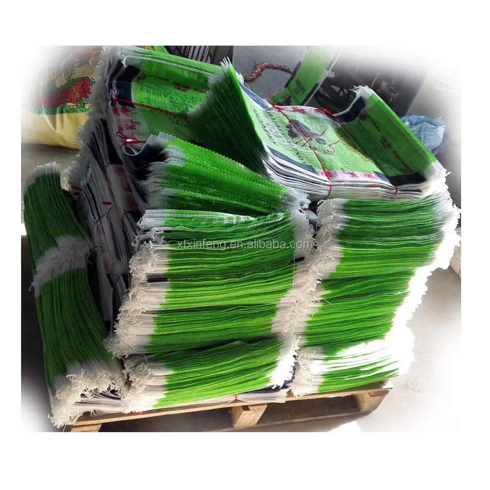 polyethylene plastic empty rice packing sacks bag 50kg for sale