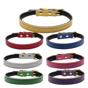 Opzioni Multi colori collari per cuccioli di lusso Heyri pet supplies collari per cani e gatti in pelle PU di fascia alta regolabili - Product Image 2