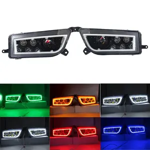 Anéis de halo brancas, vermelho, amarelo, verde e azul, peças elétricas de led atv, acessórios de luz para polaris rzr 900 1000 xp