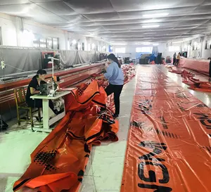 Heavy duty <span class=keywords><strong>canvas</strong></span> vải cho lều nhiệm vụ nặng nề 650gsm Màu Xanh bạt 1000d * 1000D 18*18 Glossy & Matte - Product Image 4