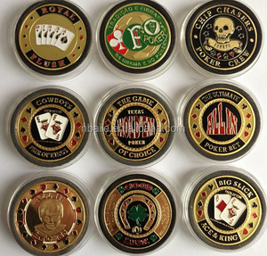 Protège-cartes de poker, jetons de poker en métal de haute qualité (fini plaqué or 24 carats), protecteur de cartes - Product Image 3