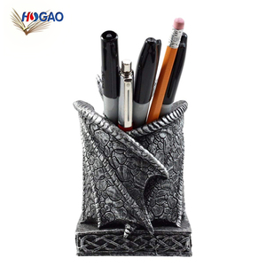 Dragon stationery best child gift holder figurine office desktop accessori organizer per penne portapenne personalizzato da tavolo fatto a mano - Product Image 5