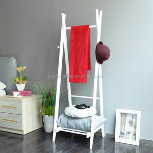 Séchoir à <span class=keywords><strong>linge</strong></span> en bois, support de séchage pour vêtements, pour chambre à coucher - Product Image 3