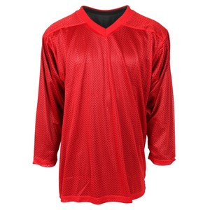 100% Polyester Réversible Populaire Blanc Pratique Maillot De Hockey Sur Glace - Product Image 1