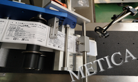 Applicateur automatique d'étiquettes pour sachets étiqueteuse de radiomessagerie d'autocollants à film plat transparent avec chargeur