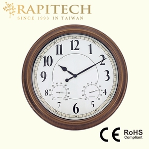 Antique 19 Inch Weather Resistant Metal <b>Case</b> Clock - Product Image 5